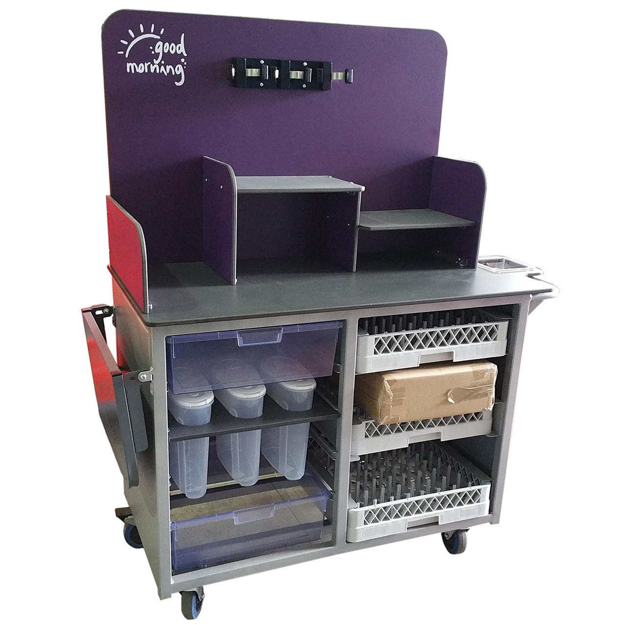 Aqua Smart Open Front Breakfast Serving Club Trolley  (BTT02)