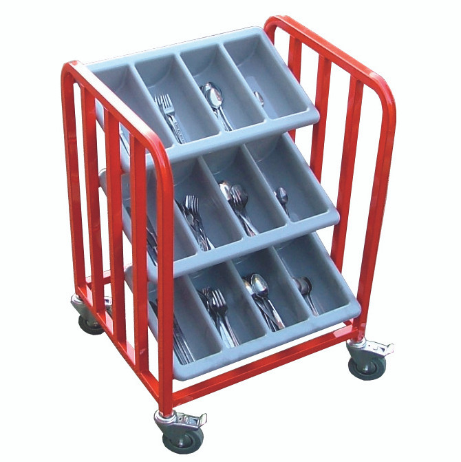 3 Tier Wheeled Cutlery Trolley 8KFJN