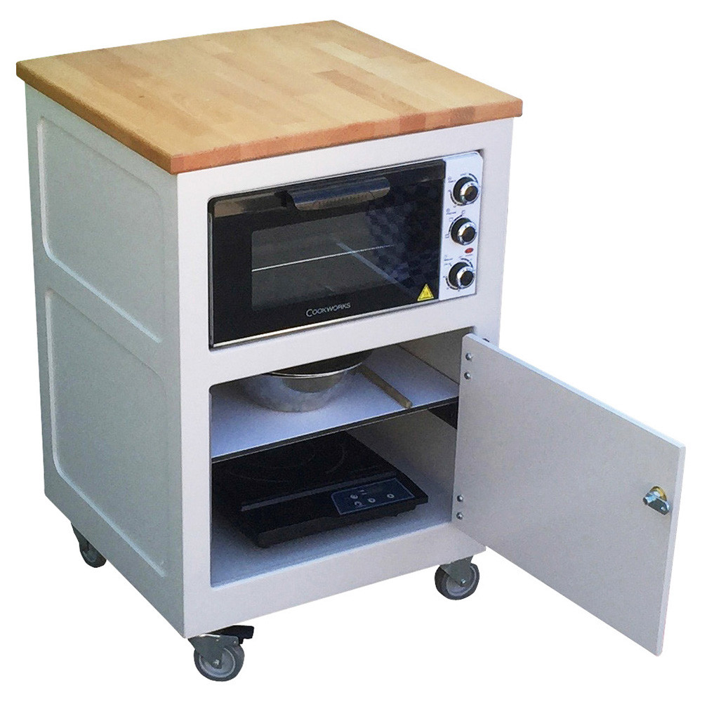Mini Wood Panelled Cooking Unit (5STLL)