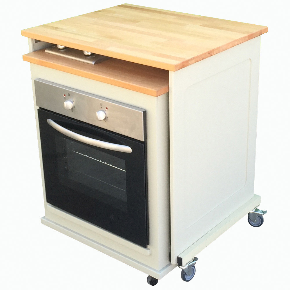 Wood Panelled Nesting Cooker Trolley (6STLL)