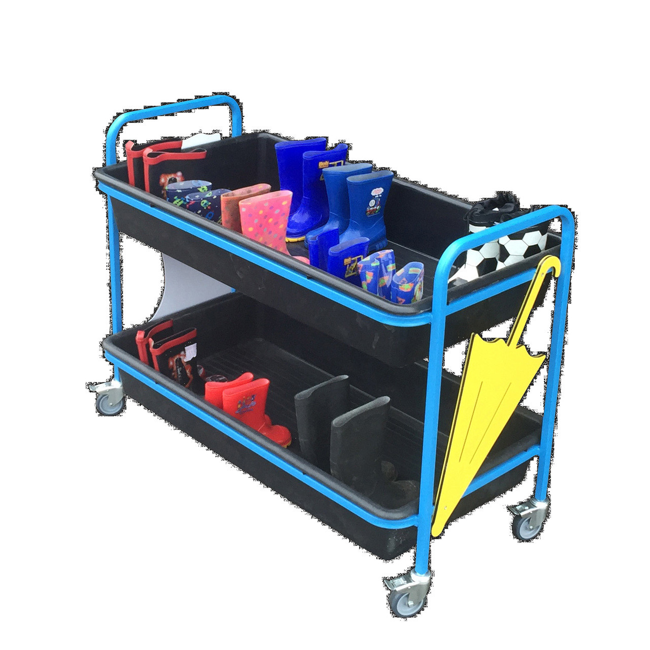 Cloakroom Welly Trolley With Tray (2WUL)
