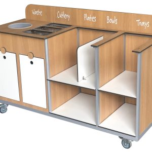 Aqua Smart Twin Tray Clearing Trolley (CTT13)