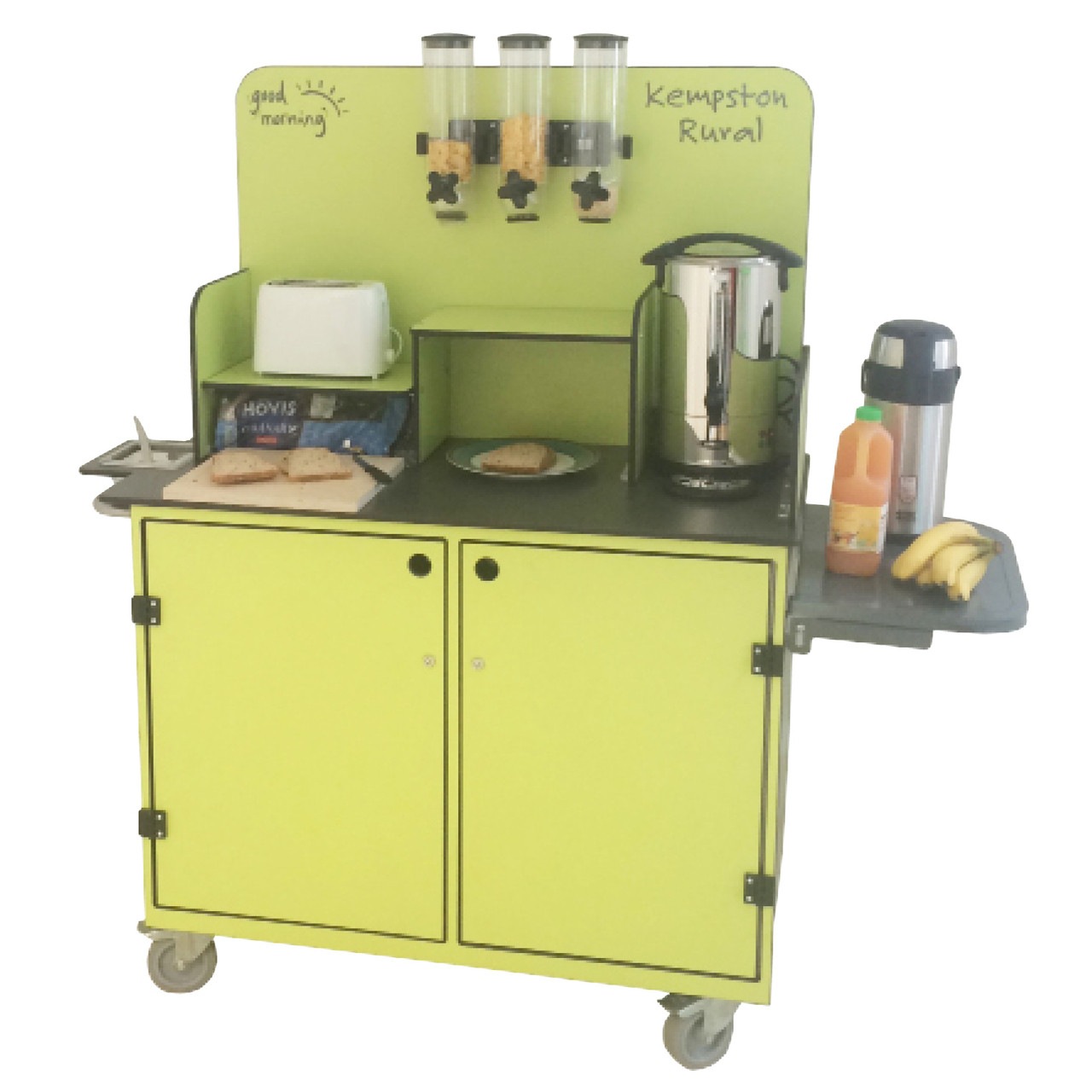 Aqua Smart Breakfast Club Trolley With Doors (BTT02)