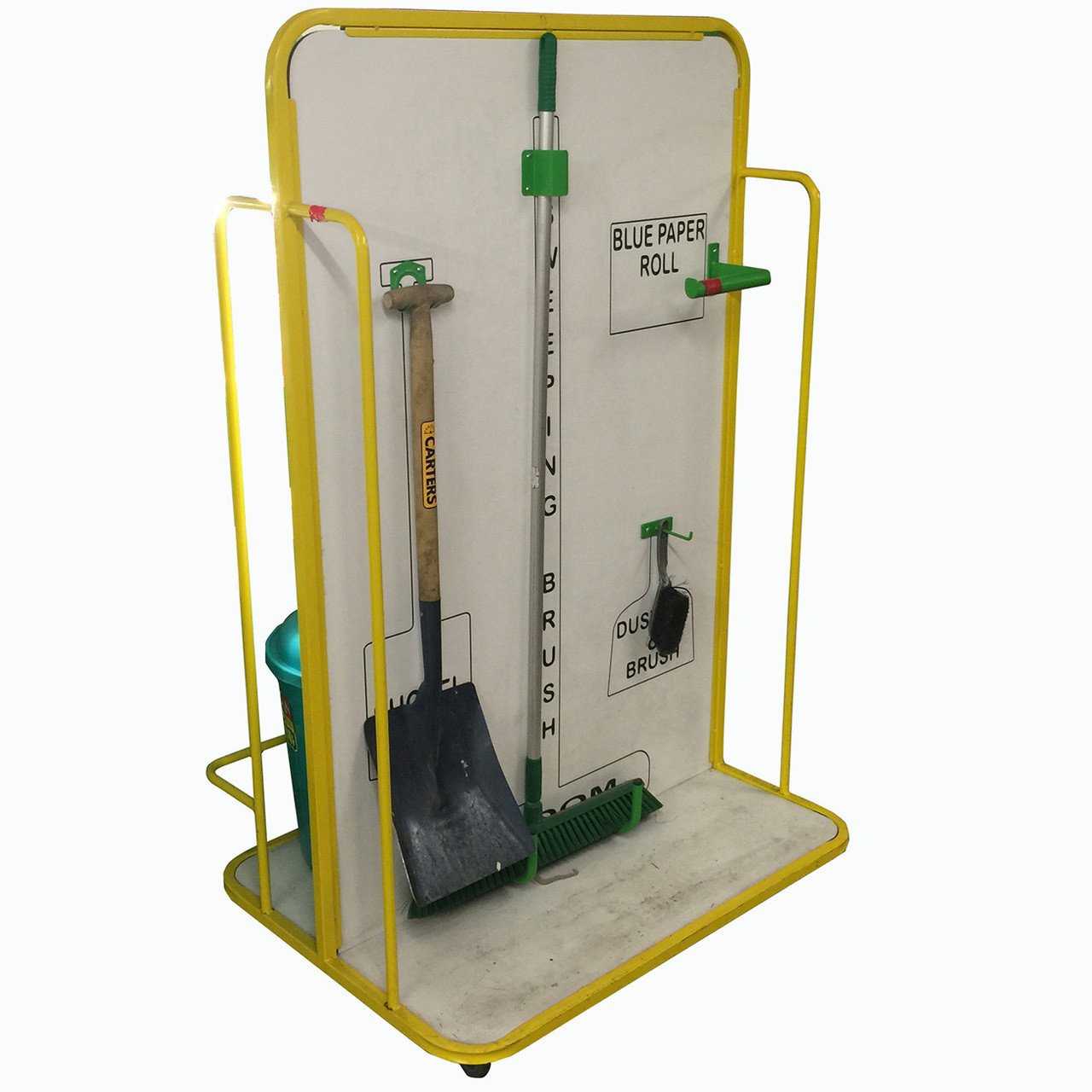 Mobile Double Cleaning Station with Rail (6CSTN)