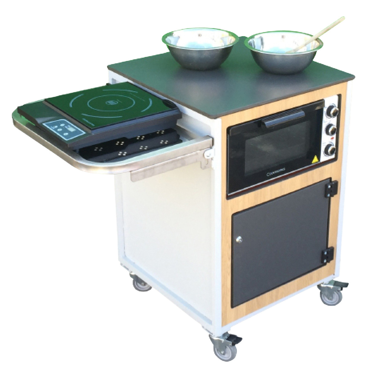 Complete Mini Cooking Wood Panelled Work Station (2ASCST)