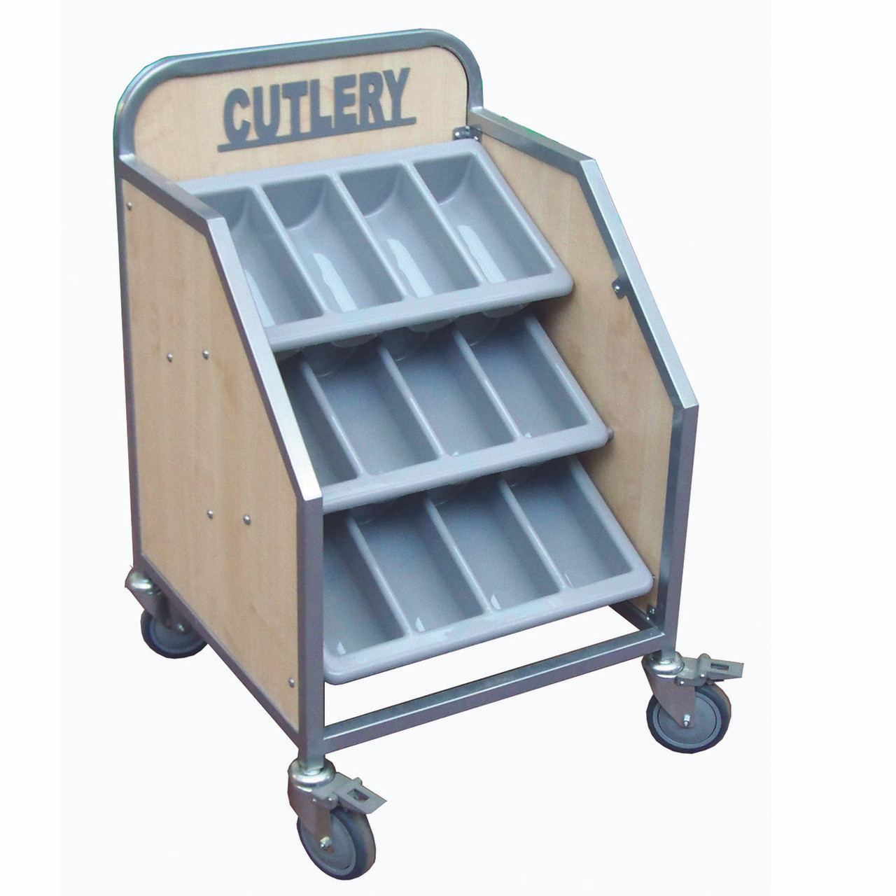 3 Tier Cutlery Trolley With Sign (KFSN15)