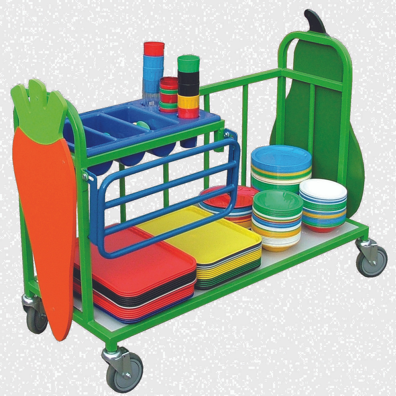 Cutlery Trolley With Tray Rail (16KFJN)