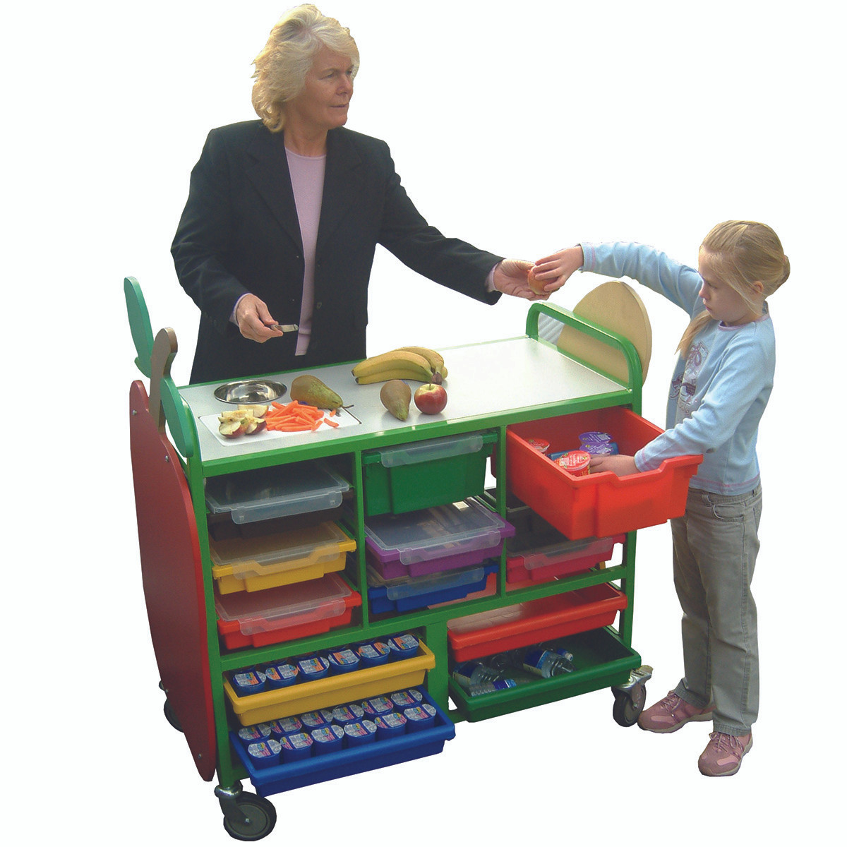 Large Mobile Fruit & Snacks Trolley (1FTJN)