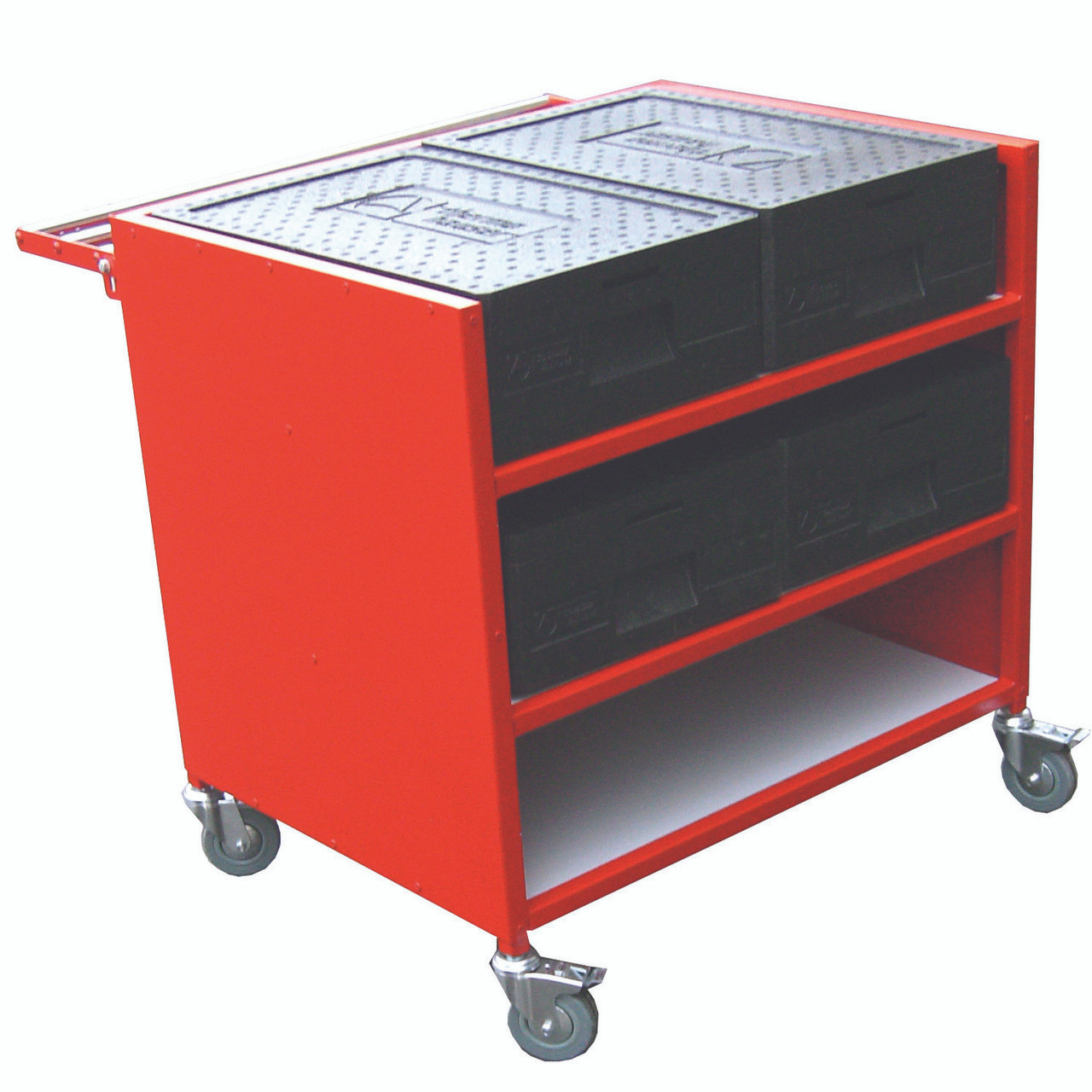 Medium Hot Box Trolley With Tray Rail (1HBTN)