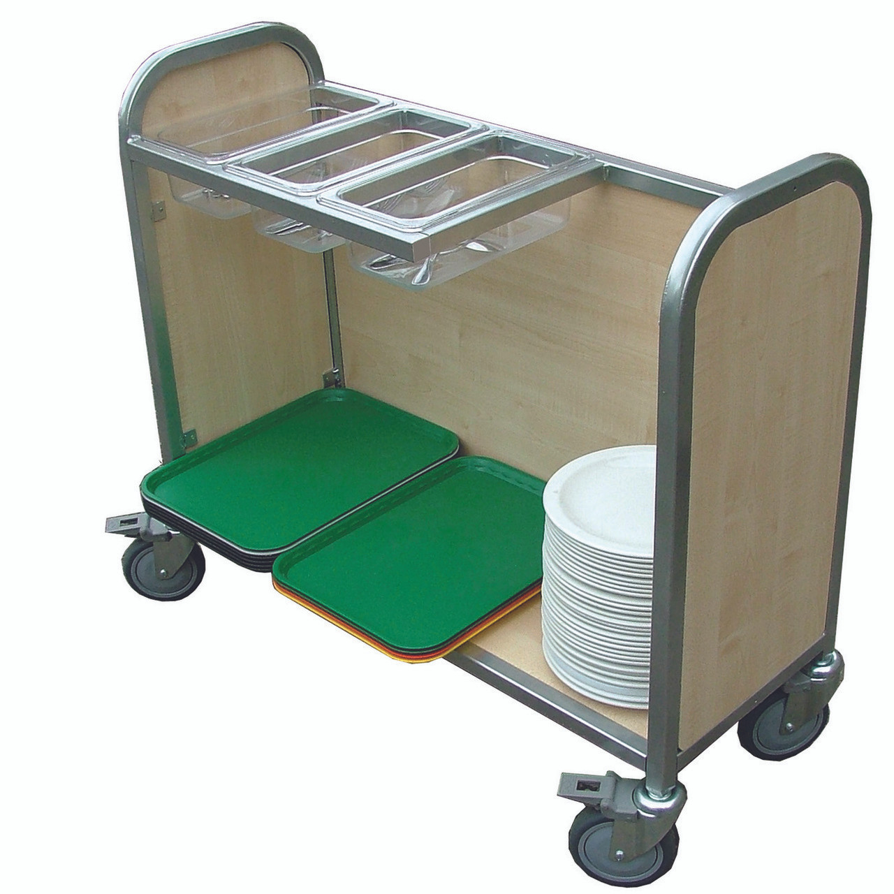 Secondary Wooden Cutlery Box Trolley (13KFSN)