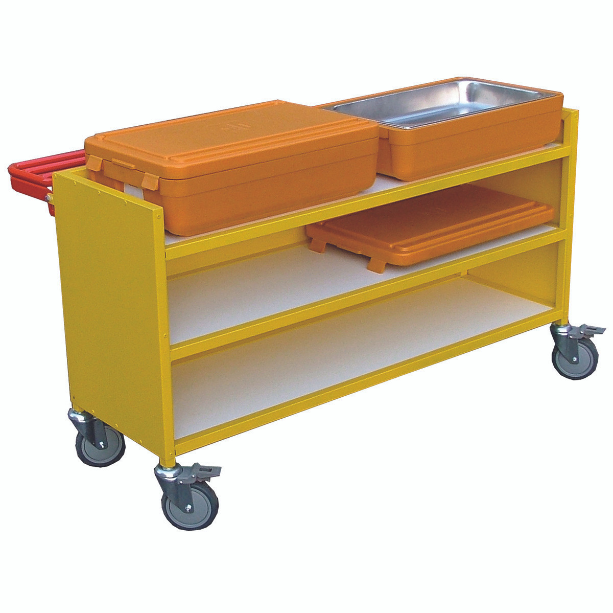 Large Hot Box Trolley With Tray Rail (2HBTN)