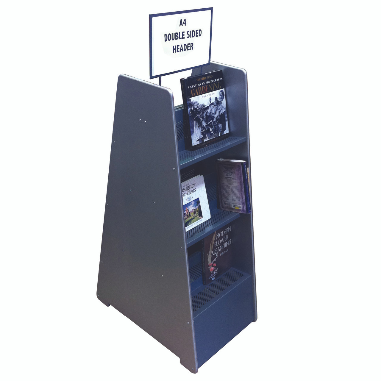 3 Shelf Double Sided Book Display Unit (4CDBS)