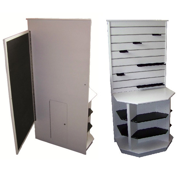Corner Display Shelving Unit and Notice Board (LMFU1)