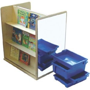 Mirrored Bookcase Unit (1MKF)