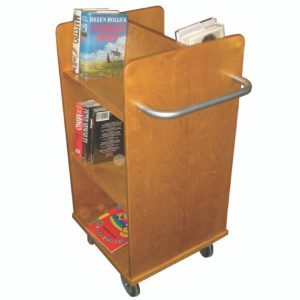 Solid Wood Desk Side Book Trolley (ST2)