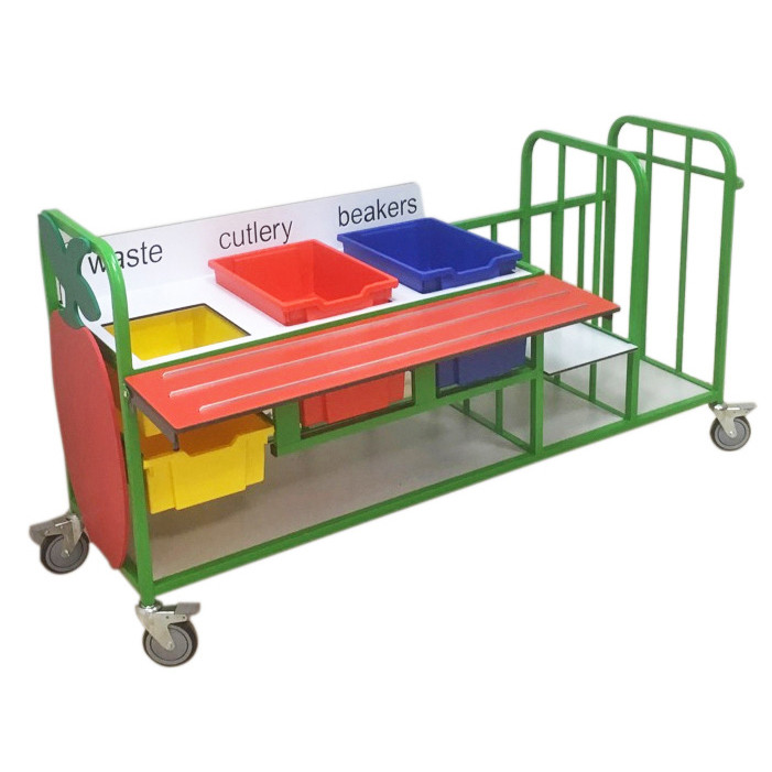 Extended Large Clearing Trolley With Aqua Smart Tray Rail (28SDJN)