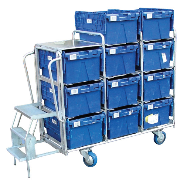 11 Box Aluminium Step Trolley (BXAS6) (Portfolio Item)