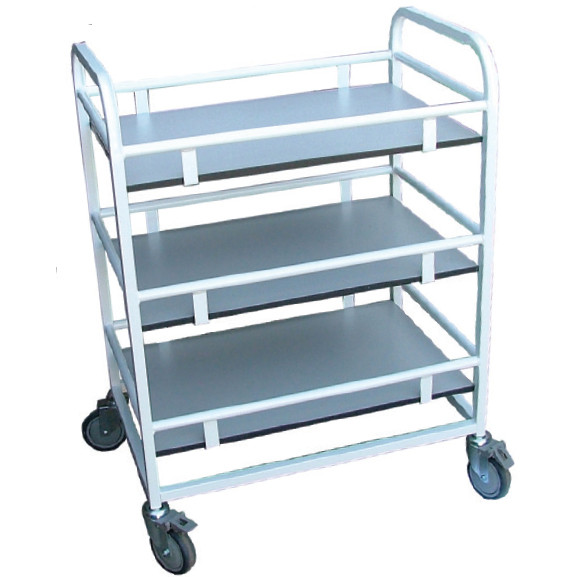 3 Flat Shelf Trolley with Sides (FSMT3)