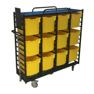 12 Tote Box Trolley With Breaks