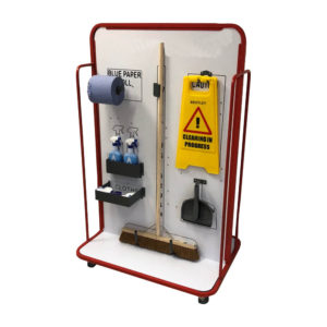 Wide Cleaning Station With Castor Wheels