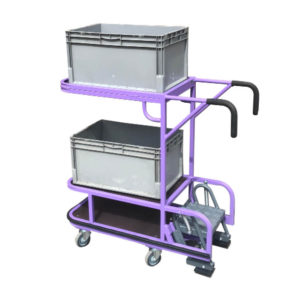 Compact Two Box Step Trolley