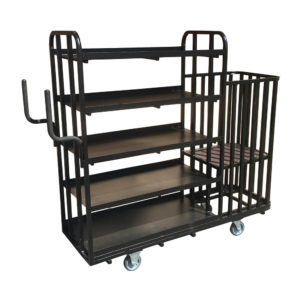 Flat Shelf Trolley With Cage End