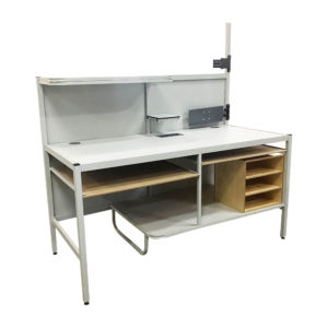 Packing Bench With Shelves