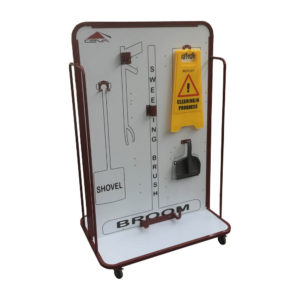 Wide Cleaning Station With Castor Wheels