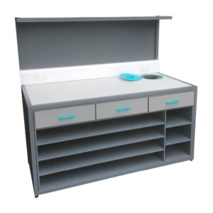 High Backed Modern Grey Packing Station