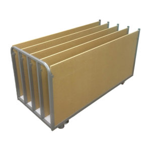 Wood Divider Rack Trolley