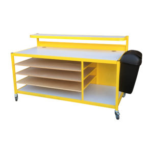 Packing Bench With Side Bin