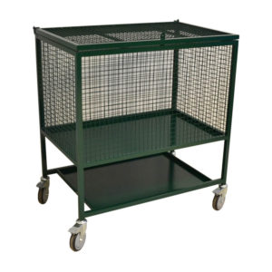 Container Trolley With Bottom Shelf