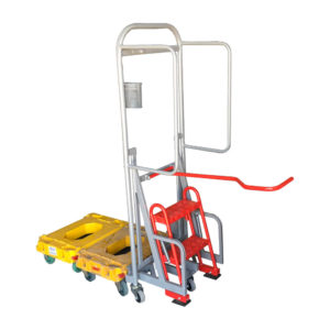 Tall Frame Dolly Pusher With Steps