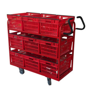 Nine Tote Box Picking Trolley