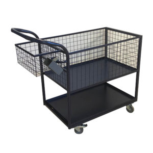 Trolley Basket With Bottom Shelf