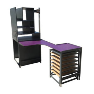 Z Packing Bench With Storage Tower