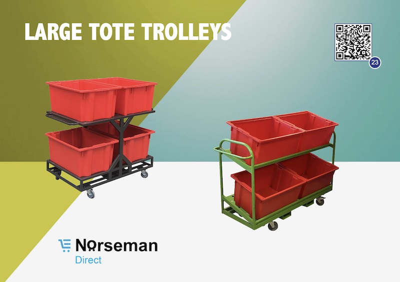 600x800 Large Tote Box Trolleys