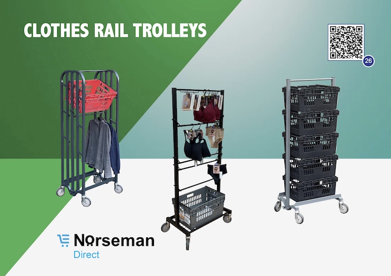 clothes rail trolleys