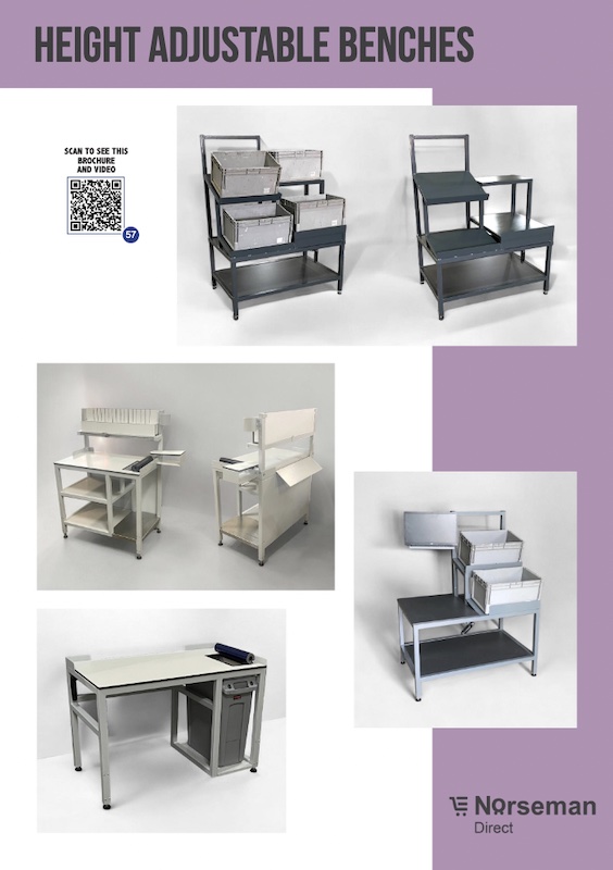 height adjustable benches