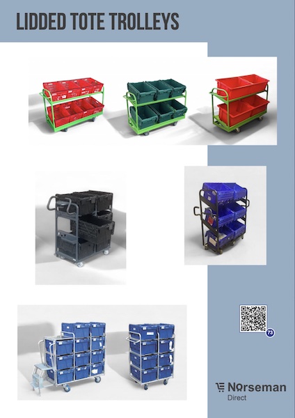 lidded tote trolleys