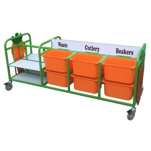 Double Sided Waste Clearing Trolley (22SDJN)