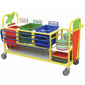 BEST SELLER Medium Clearing Trolley With Tray Rail & Shelf (19SDJN)