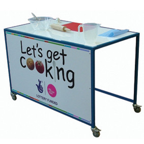Standard Cooking Worktop Station Trolley With Panel Front (LGC3)