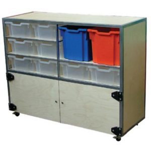 Wood Cupboard Storage Trolley (CLRCBD)