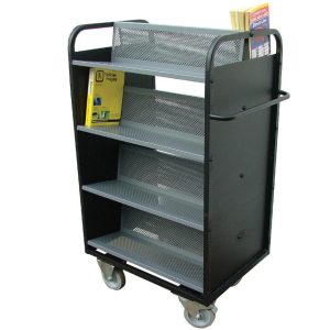 Extra Wide Aluminium Book Trolley (ALM6)