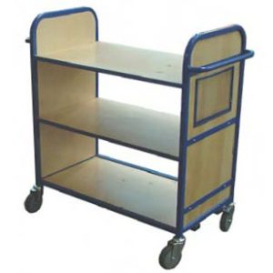 Wood Flat Shelf Trolley (FS7)