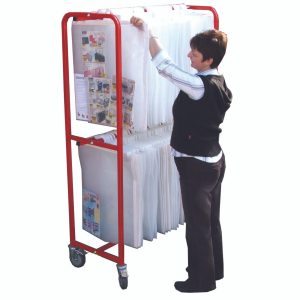 Large Double Tier Big Book Trolley (BBSN3)