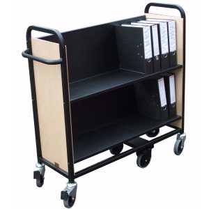 2 Shelf Lever Arch File Storage Trolley (ALF3)