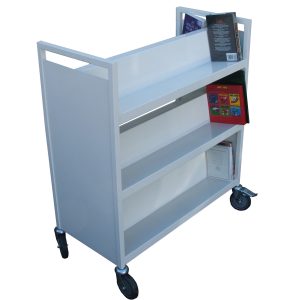 Metal Double Sided Book Trolley (MT1)