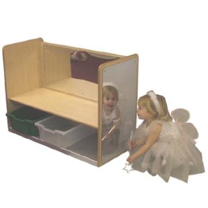 Mirrored Bench Storage Unit (3MKF)
